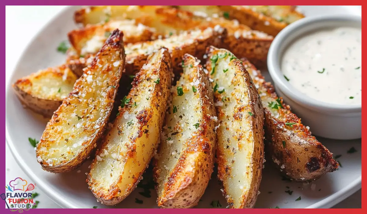 Garlic Parmesan Potato Wedges