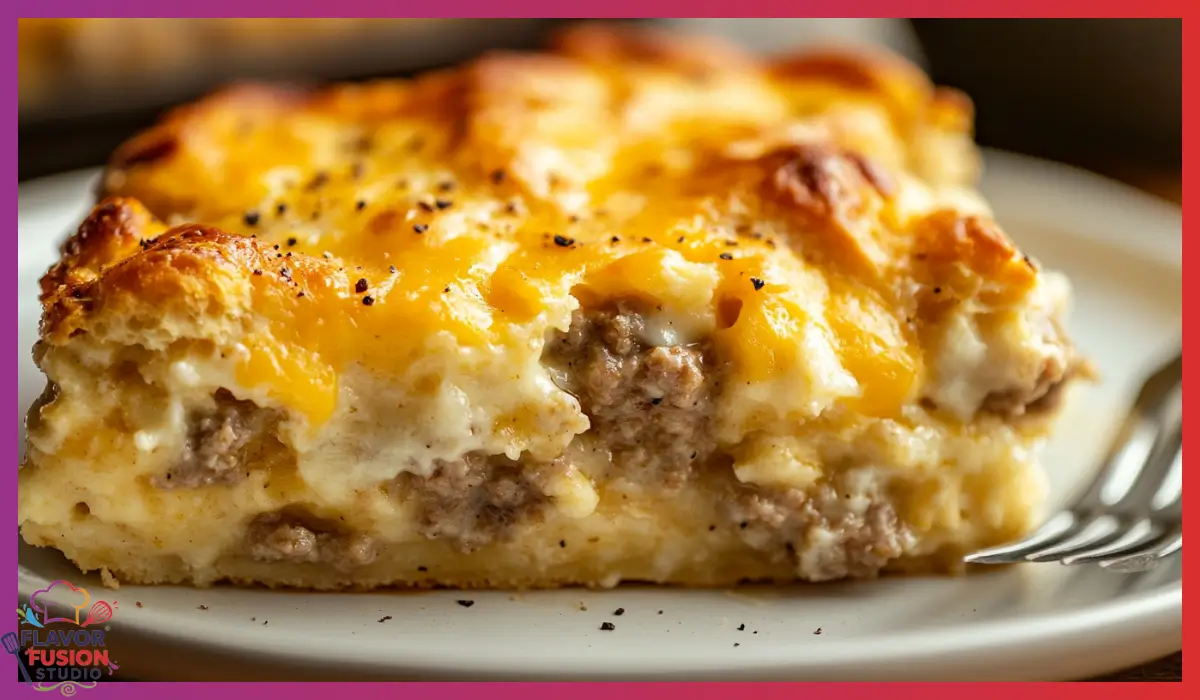 Biscuits and gravy Breakfast casserole