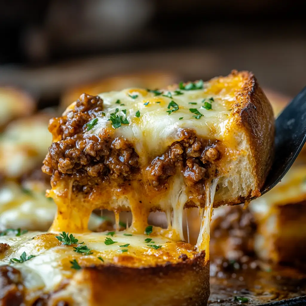 Garlic Bread Sloppy Joes