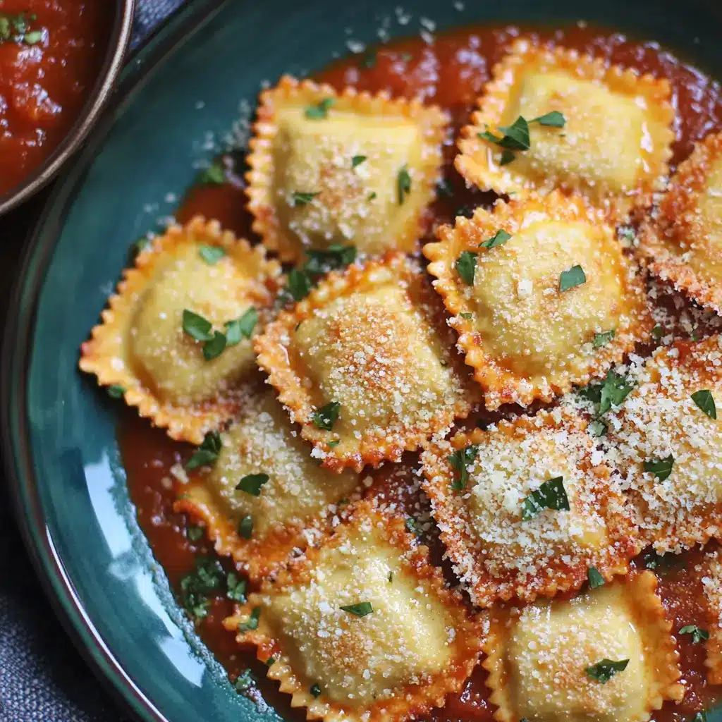 Crispy toasted ravioli