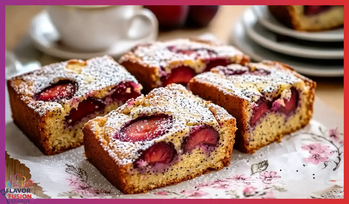 Plum Poppy Seed Cake
