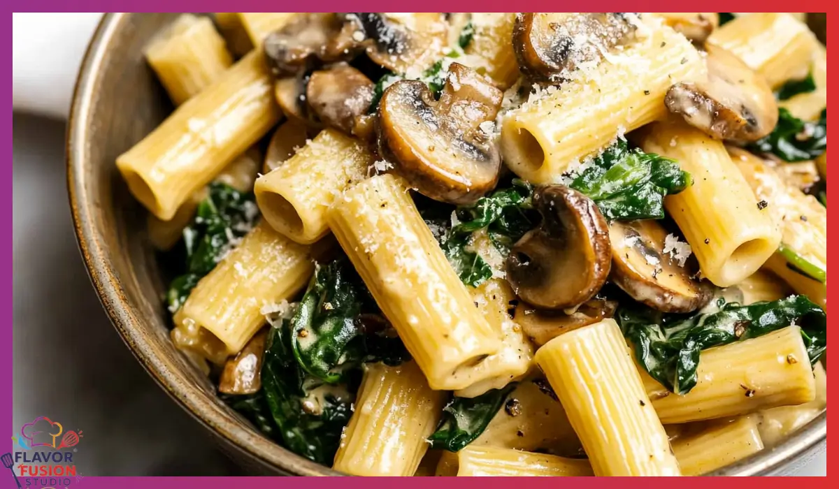 Creamy Parmesan Spinach Mushroom