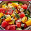 Peach Watermelon Salad