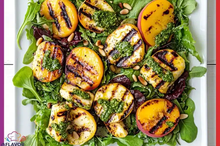 Grilled peach